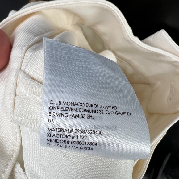 Club Monaco blogger favorite pleated cuffed wool trouser pants quiet luxury 0 - Picture 14 of 14